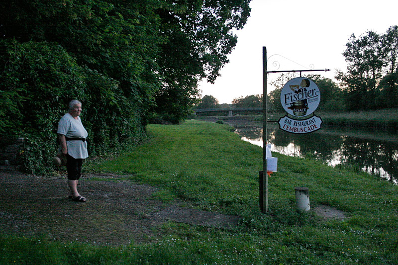 Etappe 3 - Ormoy, Abendstimmung am Canal de l'Est