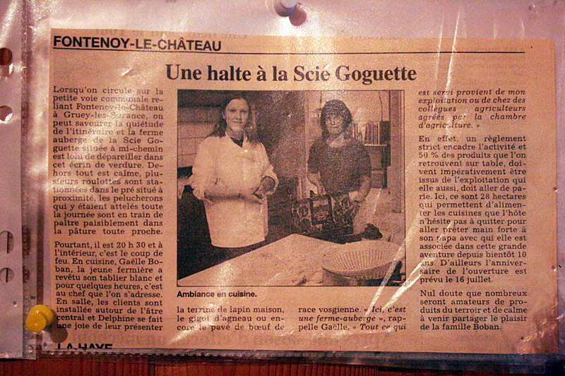 Etappe 5 - La Scie Goguette - ein Zeitungsartikel